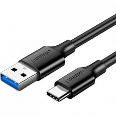 Кабель UGREEN US184 USB 3.0 to USB Type-C Male Cable Nickel Plating 2.4A 2m чорный (20884)
