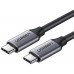 Кабель UGREEN USB 3.1Type C Male toType C Male Cable Nickel Plating Alum. Shell 1.5m(серый) (50751)