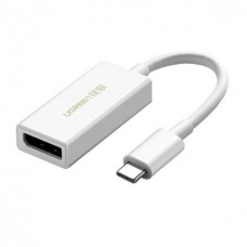 Переходник UGREEN MM130 USB-C to DisplayPort Adapter (белый) (40372)