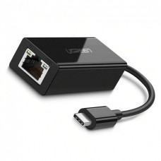 Сетевая карта UGREEN 30287 USB 2.0 Type C 10/100Mbps Ethernet Adapter 110mm (чорный) (30287)