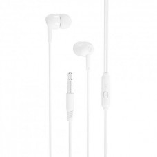 Наушники проводные вакуумные XO EP37 гарнитура с микрофоном белая