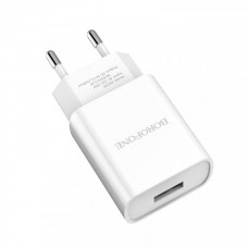 Сетевое зарядное усттройство Borofone BA20A 1USB/2.1A белый