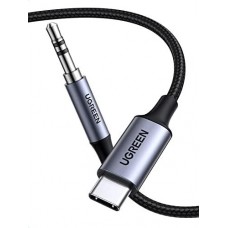 Аудио адаптер UGREEN CM450 USB-C Male to 3.5mm Male Audio Cable with Chip 1m (20192)