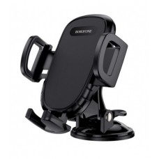 Автомобильный держатель для телефона Borofone BH37 Route push type suction cup car holder чорный Автомобильный держатель для телефона Borofone BH37 Route push type suction cup car holder чорный