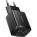 Сетевое зарядное устройство для Baseus Compact Charger 2USB 10.5W чорный (CCXJ010201)
