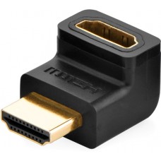 Адаптер Ugreen HD112 HDMI Male to Female Adapter чорный Down (20109)