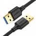 Кабель UGREEN   US128  USB 3.0 A Male to Male Cable 2m  чорный  (10371)