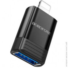 Переходник  Borofone BV18 Lightning to USB 2.0 OTG чорный