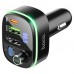 FM-трансмиттер Hoco E62 Fast PD20W+QC3.0 car BT FM transmitter чорный