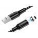 Кабель Borofone BX41 Amiable magnetic Lightning 2.4A 1m чорный