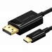Кабель Ugreen USB-C to DisplayPort Cable 1.5m чорный (50994)