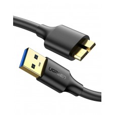 Кабель UGREEN US130 USB 3.0 A Male to Micro USB 3.0 Male Cable 2m (чорный)(10843)