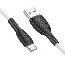 Кабель Borofone BX86 Advantage silicone charging data cable for Type-C белый