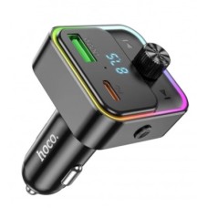 FM-модулятор Hoco E81 Fantasy PD30W+QC3.0 car BT FM transmitter чорный