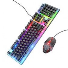 Мышка + клавиатура HOCO GM18 Luminous gaming keyboard and mouse set чорный