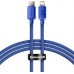 Кабель Baseus Crystal Shine Series Fast Charging Data Cable Type-C to iP 20 W 2 m голубой (CAJY000303)