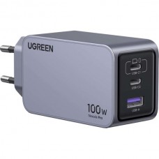 Сетевое зарядное устройство Ugreen X757 Nexode Pro 100W USB-A 2xUSB-C Wall Charger серый (25874)