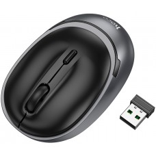 Мышка беспроводная HOCO GM34 Nuevo Dual-mode Business Wireless/bluetooth Mouse чорный серый