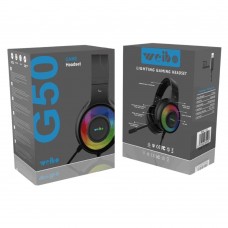 Игровая гарнитура Weibo G50 с накладными ушами и USB-разъемом