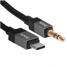 Кабель Hoco UPA32B Clever digital audio conversion cable Type-C - jack 3.5 мм чорный