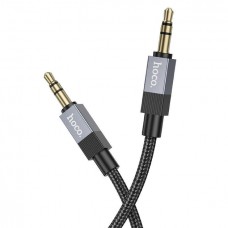 Кабель аудио AUX адаптер Hoco UPA32 3.5mm to 3.5mm 1 метр папа - пап черный