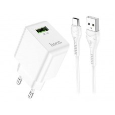 Комплект зарядный блок и кабель HOCO Proton C98A Micro USB Cable 1USB 18W белый