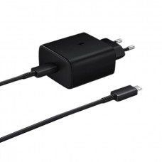 Зарядное устройство SAMSUNG TRIO PD 2в1 65W (EP-TA845XBEGCN) адаптер + кабель TYPE-C - TYPE-C черный