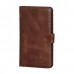 Чехол кожаный универсальный 4,7 dark brown камера в центре