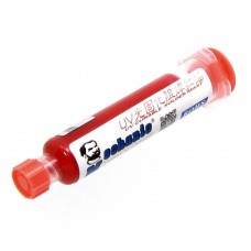 Лак изоляционный Mechanic RY-UVH900, красный, в шприце, 10 ml (LH10 UV curing solder proof printing ink)