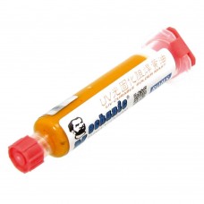 Лак изоляционный Mechanic LY-UVH900, жёлтый, в шприце, 10 ml (LW UV curing solder proof printing ink)