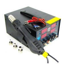 Паяльная станция Aida 5000 фен, паяльник, блок питания 30V 5A, USB A 5V 2A, цифровая индикация Паяльная станция Aida 5000 фен, паяльник, блок питания 30V 5A, USB A 5V 2A, цифровая индикация