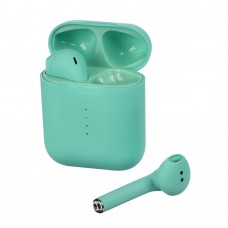 Беспроводные TWS наушники V8 вкладыши turquoise
