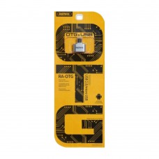 Адаптер переходник Remax RA-OTG MicroUSB to USB 2.0 (F) серебристый