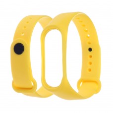 Ремешок силиконовый для Xiaomi Mi Band 3/ 4 09 жёлтый Ремешок силиконовый для Xiaomi Mi Band 3/ 4 09 жёлтый