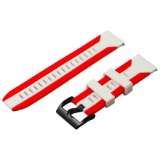 Ремешок силиконовый Frontier для Samsung S3/ S4 22mm бело-красный Ремешок силиконовый Frontier для Samsung S3/ S4 22mm бело-красный