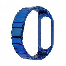 Ремешок металлический для Xiaomi Mi Band 4 блочный синий Ремешок металлический для Xiaomi Mi Band 4 блочный синий
