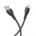 Кабель Borofone BX51 USB to MicroUSB 1m черный