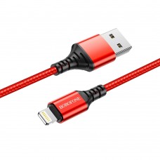 Кабель Borofone BX54 USB to Lightning 1m красный