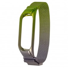 Ремешок Миланская петля радужная для Xiaomi Mi Band 5/ 6 35 зелёно-сиреневый Ремешок Миланская петля радужная для Xiaomi Mi Band 5/ 6 35 зелёно-сиреневый