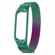 Ремешок Миланская петля радужная для Xiaomi Mi Band 5/ 6 37 бирюзово-фиолетовый Ремешок Миланская петля радужная для Xiaomi Mi Band 5/ 6 37 бирюзово-фиолетовый