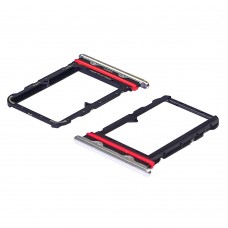 Держатель для SIM карты для Xiaomi Mi Note 10/10 Pro Pebble белый серебристый