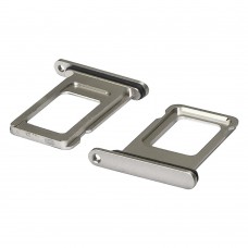 Держатель для SIM карты для Apple iPhone 11 белый серебристый