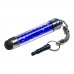 Стилус-брелок ёмкостный , с синими кристаллами