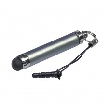 Стилус-брелок ёмкостный , выдвижной, серебристый