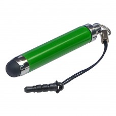 Стилус-брелок ёмкостный , выдвижной, зелёный