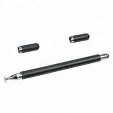 Стилус ёмкостный, высокоточный, Jot Pro , двусторонний, с магнитами для колпачков, металлический, чёрный Стилус ёмкостный, высокоточный, Jot Pro , двусторонний, с магнитами для колпачков, металлический, чёрный