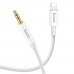 AUX кабель Hoco UPA19 Lightning to Jack 3.5 1m серебристый