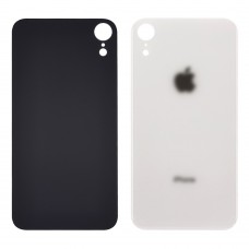 Заднее стекло корпуса для Apple iPhone XR белый (белое) (Big hole)