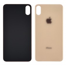 Заднее стекло корпуса для Apple iPhone XS Max золотистый (золотистое) (Big hole)