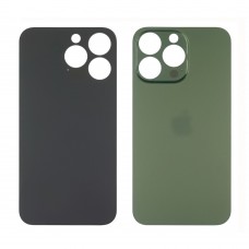 Заднее стекло корпуса для Apple iPhone 13 Pro Alpine зеленый (зелёное) (Big hole) Original